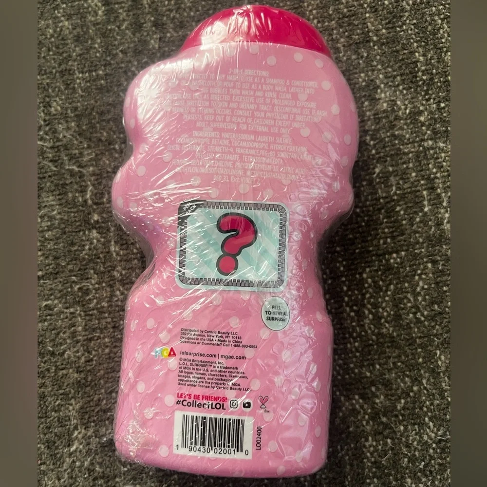 LOL 3in1 Body Wash, Shampoo & Conditioner Strawberry Scented w/Surprise on Back!